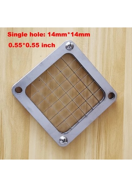 14MM Kesici Bıçaklar Manuel Dikey Patates Kızartması Makinesi Patates Doğrayıcı Parçalayıcı Dilimleme Patates Cipsi Makinesi Kesici Bıçak (Yurt Dışından)