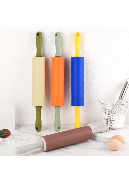 Stil 2 46.5x5.5x5.5 cm Silikon Yapışmaz Fondan Oklava Çocuklar Için Fondan Kek Hamur Açma Makinesi Dekorasyon Kek Rulo El Sanatları Pişirme Pasta Araçları (Yurt Dışından) modelleri