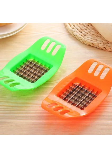 Rastgele Renk 4 Adet 2/4/5 Adet Manuel Fransız Fry Maker Chopper Mutfak Robotu Patates Cipsi Dilimleme Hamur Sebze Meyve Patates Doğrayıcı (Yurt Dışından)