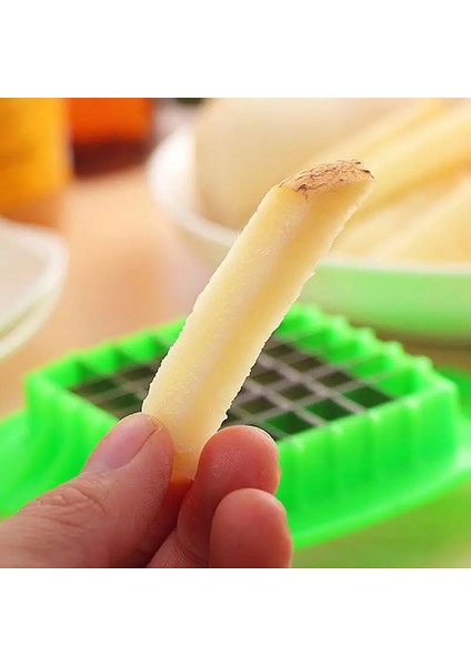 Rastgele Renk Paslanmaz Çelik Patates Doğrayıcı Patates Kızartması Kesici Patates Kesici Kıyıcı Cips Yapma Aracı Ev Mutfak Alet Aksesuarları Yeni (Yurt Dışından) fırsatları
