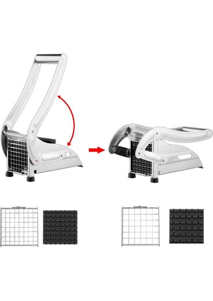 36 Delik Manuel Kesici Paslanmaz Çelik Patates Kızartması Dilimleme Patates Cipsi Makinesi Et Kıyıcı Dicer Kesme Makinesi Pişirme Aracı Mutfak (Yurt Dışından) modelleri