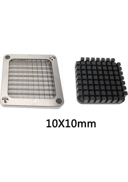 10MM Hoomın Paslanmaz Çelik Cips Kesici Parçaları Fransız Kızartma Patates Cipsi Kesiciler + 3 Bıçak Boyutu Bıçak Kesme Makinesi Fransız Kızartma Kesici (Yurt Dışından)
