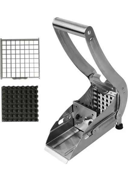 1 Takım Paslanmaz Çelik Manuel Patates Salatalık Kesici Patates Cipsi Şerit Dilimleme Kesici Makinesi Dilimleme Chopper Dicer Ev Mutfak Alet (Yurt Dışından)