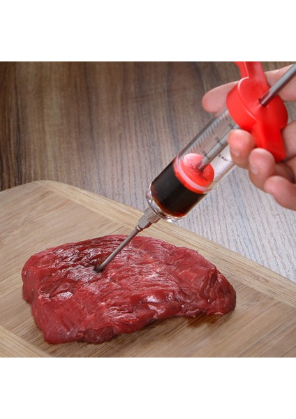 1 Enjektör 3 Iğne Barbekü Et Şırıngası Marinade Enjektörü 3 Paslanmaz Çelik Iğneler ile Hindi Tavuk Sosları Şırınga Sos Enjeksiyonu Mutfak Aletleri (Yurt Dışından) modelleri