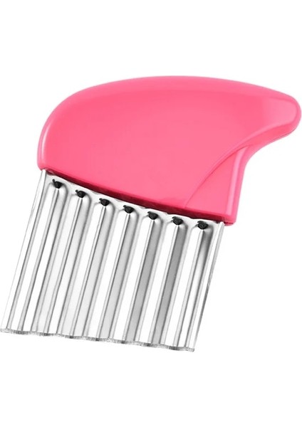 1 Adet Pembe Patates Cipsi Dilimleme Sebze Meyve Oluklu Dalgalı Bıçak Patates Kızartması Patates Doğrayıcı Mutfak Gereçleri Aksesuarları Gadget Malzemeleri (Yurt Dışından)