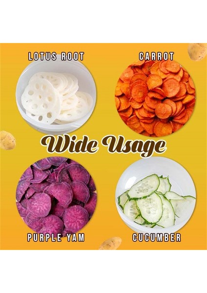 Kutulu 3 Adet Mikrodalga Fırın Pişirme Patates Cipsi Makinesi Meyve Aperatif Chip Makinesi Dıy Kendi Kendine Yardım Dilimleme Fırın Tepsisi Aracı Kızartması Kesici (Yurt Dışından)