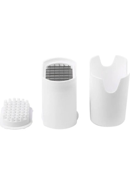 Bir Fransız Kızartma Kesiciler Patates Cipsi Kesme Kutusu Basın Kesici Fincan Plastik Dilimleme Kıyıcı Cips Patates Kızartması Patates Kesme Yapmak (Yurt Dışından) indirimleri