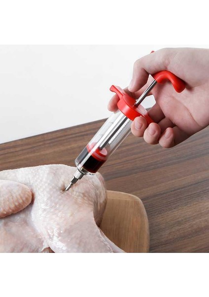 1 Iğne 1 Enjektör Barbekü Et Şırıngası Marinade Enjektörü 3 Paslanmaz Çelik Iğneli Hindi Tavuk Şırıngası Sos Enjeksiyonu Mutfak Aletleri Gyh (Yurt Dışından) modelleri