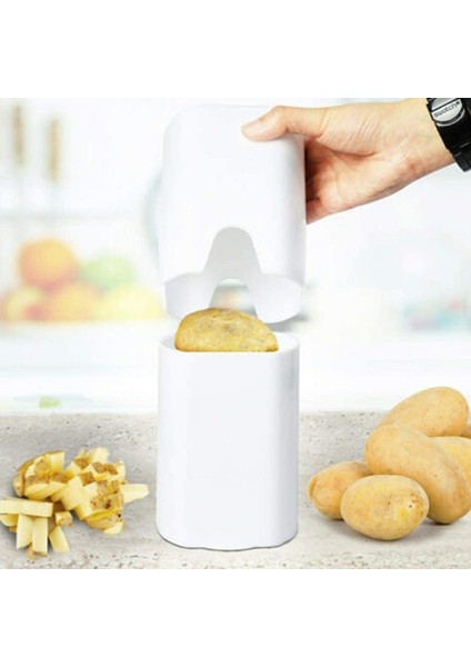 C0573-1C Patates Kızartması ve Patates Cipsi Dilimleme Patates Dilimleme Sebze Dilimleme Mutfak Aracı Ince Ev Sebze ve Meyve Dilimleme Dilimleyici (Yurt Dışından)