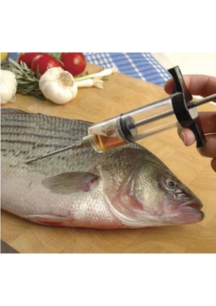 Siyah Barbekü Et Şırınga Marinade Enjektör Paslanmaz Çelik Iğneler ile Hindi Tavuk Şırınga Sos Enjeksiyonu Mutfak Aletleri Aksesuarla (Yurt Dışından) fiyatları