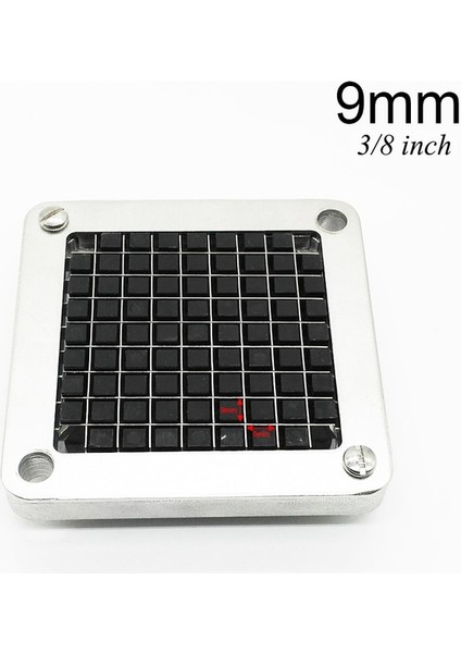 9 mm Bıçak Paslanmaz Çelik Fransız Kızartma Kıyıcı Cips Mutfak Sebze Patates Parçalayıcı Patates Kızartması Çip Kesici 3 Bıçak Boyutu Cips Kesici Pa (Yurt Dışından)