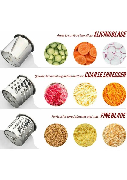 Honhill Sebze Dilimleyici/parçalayıcı/peynir Rende Kitchenaid Tezgah Mikseri Eki Dilimleme Parçalama Aksesuarları (Yurt Dışından) modelleri