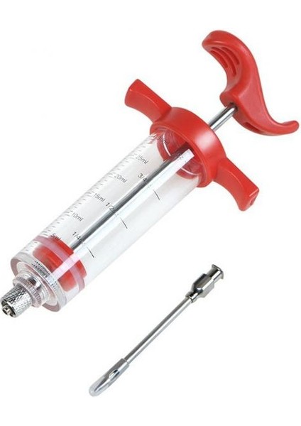 1 Takım 30 ml Barbekü Et Şırınga Marine Enjektör Paslanmaz Çelik Iğneler ile Hindi Tavuk Şırınga Sos Enjeksiyonu Mutfak Aksesuarları (Yurt Dışından)