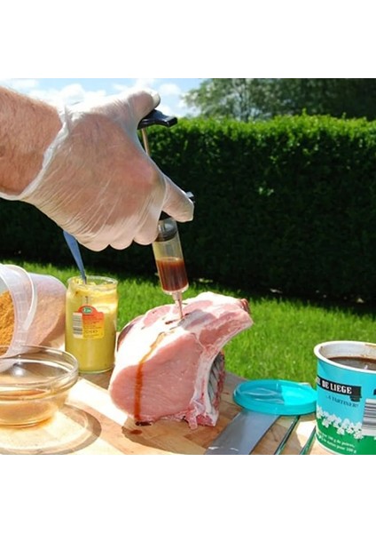 Kırmızı Enjektör Siyah Et Turşusu Enjektörü Turşusu Şırınga Lezzet Enjektörü Barbekü Pişirme Et Kümes Hayvanları Hindi Tavuk Sığır Barbekü Aksesuarları (Yurt Dışından) fırsatları