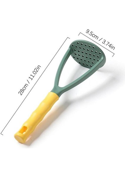 Yeşil Gıda Ezici El Ezici Aracı Gıda Ezici Mutfak Aracı Ergonomik Saplı Taşınabilir Ezici Mutfak Aracı Bebek Maması Için (Yurt Dışından)