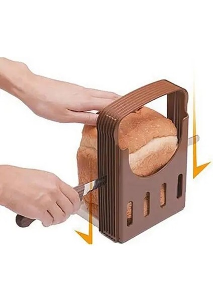 Kahve Ekmek Loş Dilimleme Dilimleme Toplam Kek Tost Yardımcı Ev Pişirme Katlanır Gadget Pişirme Dilimleme Mutfak Plastik Kesici Ekmek (Yurt Dışından)
