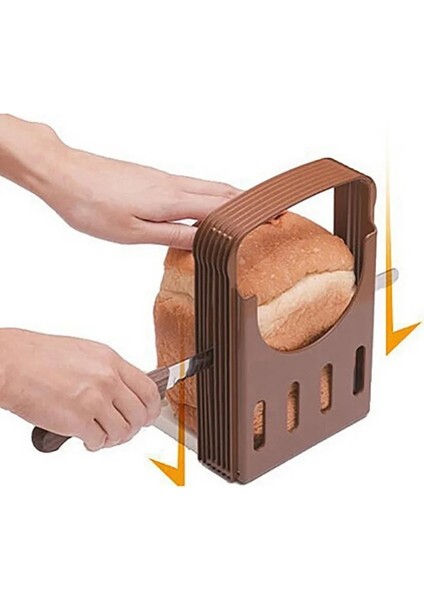 Kahve Ekmek Loş Dilimleme Dilimleme Toplam Kek Tost Yardımcı Ev Pişirme Katlanır Gadget Pişirme Dilimleme Mutfak Plastik Kesici Ekmek (Yurt Dışından)