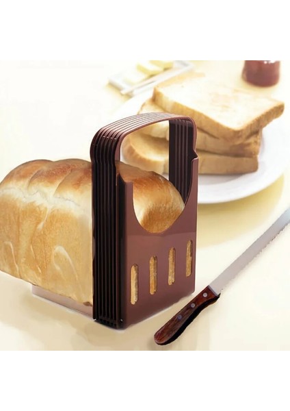 Kahve Ekmek Loş Dilimleme Dilimleme Toplam Kek Tost Yardımcı Ev Pişirme Katlanır Gadget Pişirme Dilimleme Mutfak Plastik Kesici Ekmek (Yurt Dışından)
