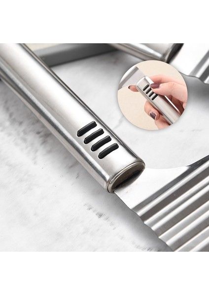 Şerit Patates Cipsi Dilimleme Dalga Paslanmaz Çelik Hamur Sebze Meyve Buruşuk Dalgalı Dilimleme Bıçağı Patates Kesici Kıyıcı Mutfak Patates Kızartması (Yurt Dışından) fırsatları