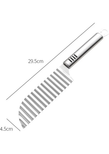 Şerit Patates Cipsi Dilimleme Dalga Paslanmaz Çelik Hamur Sebze Meyve Buruşuk Dalgalı Dilimleme Bıçağı Patates Kesici Kıyıcı Mutfak Patates Kızartması (Yurt Dışından) indirimleri