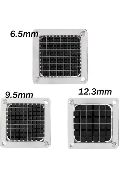 6.5mm 6.5/9.5/12.3mm Fransız Kızartma Kesme Makinesi Bıçağı Paslanmaz Çelik Kesme Sebze Patates Salatalık Turp Makinesi Parçaları Mutfak (Yurt Dışından) indirimleri