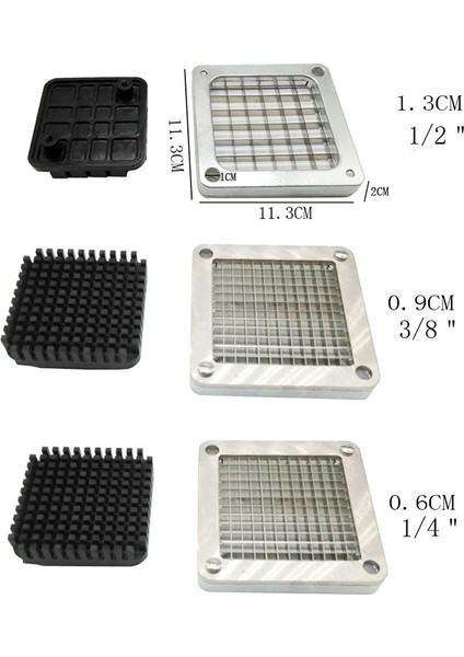 9 mm Bıçak Paslanmaz Çelik Fransız Kızartma Kıyıcı Cips Mutfak Sebze Patates Parçalayıcı Patates Kızartması Çip Kesici 3 Bıçak Boyutu Cips Kesici Pa (Yurt Dışından) modelleri