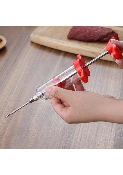 1 Enjektör 2 Iğne Şırınga Aracı Barbekü Baharat Suyu Baharat Iğnesi Mutfak Iğnesi Şırınga Kızartma Sığır Hindi Marine Şırınga Biftek Catering (Yurt Dışından) fırsatları