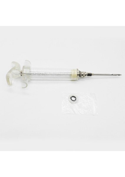 Kırmızı 3iğne 2fırça 20ML/50ML/100ML Et Enjektörü 304 Paslanmaz Çelik Baharat Enjektörü - Marine Enjektör Şırıngası (Yurt Dışından)