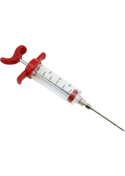 1 Takım Barbekü Et Şırınga Marinade Enjektör Paslanmaz Çelik Iğneler ile Hindi Tavuk Enjektör Sos Enjeksiyonu Mutfak Gereçleri Aksesuarla (Yurt Dışından)