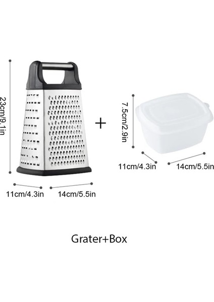 1 Takım Dört Tarafı Kutu Rende Sebze Dilimleme Kule Şeklinde Patates Peynir Rende Çok Amaçlı Sebze Kesici Mutfak Aksesuarları (Yurt Dışından)