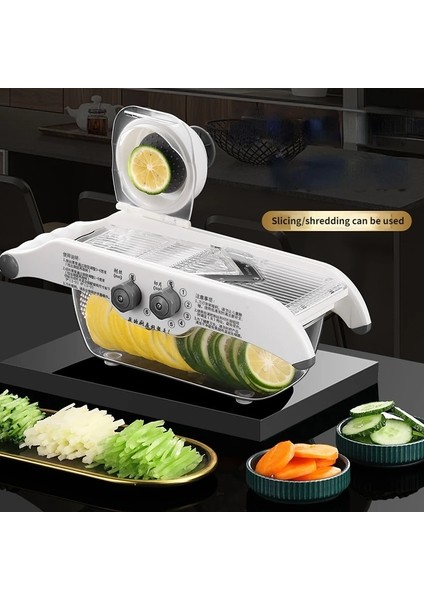 Stil 1 Mutfak Dilimleyici Meyve Dilimleyici Sebze Doğrayıcı Mutfak Robotu Parçalayıcı Ayarlanabilir Kalınlık Mutfak Aksesuarları (Yurt Dışından) modelleri