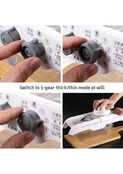 Stil 1 Mutfak Dilimleyici Meyve Dilimleyici Sebze Doğrayıcı Mutfak Robotu Parçalayıcı Ayarlanabilir Kalınlık Mutfak Aksesuarları (Yurt Dışından) indirimleri