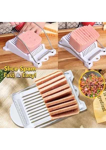 Küçük Easypress Yiyecek Dilimleyici Öğle Yemeği Et Dilimleyici Paslanmaz Çelik Teller Dilimleyici Gıda Kesici Mutfak Gadget Peynir Yumurta Dropshipping (Yurt Dışından) fiyatları