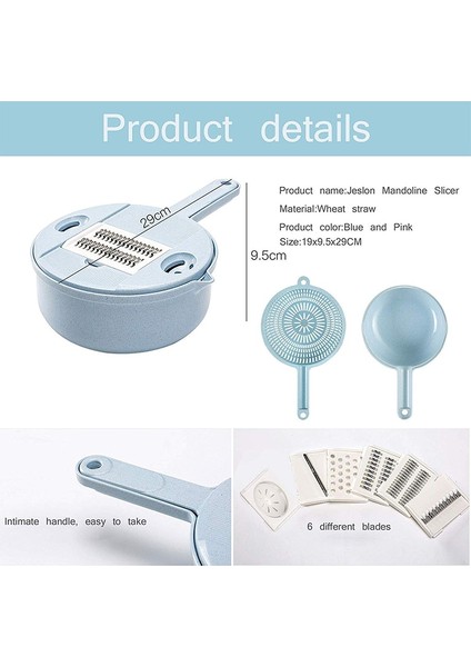 Mor 12 Parçalı Set Mandoline Dilimleyici Kesici Kıyıcı Sebze Kesici Rende Yuvarlak Mutfak Çok Fonksiyonlu Parçalama Rende Meyve Soyucu Yıkama Sızıntı Havzası (Yurt Dışından) fırsatları