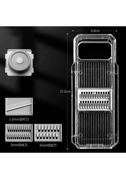 Çok Fonksiyonlu Sebze Kesici Ev Manuel Sebze Patates Parçalayıcı Dilimleme Rende Limon Dilimleme Mutfak Aracı (Yurt Dışından)