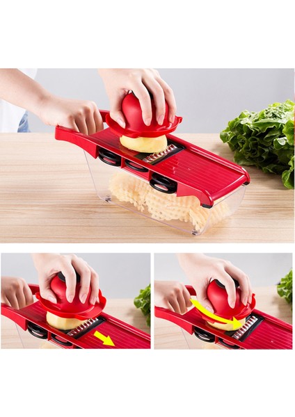 10 Adet Kutu ile Set Kesici Dilimleme 10 Adet/takım Mutfak Rende Mandoline Patates Çelik Aletler Soğan Paslanmaz Soyucu Meyve Havuç Manuel Dicer Sebze (Yurt Dışından) fiyatları