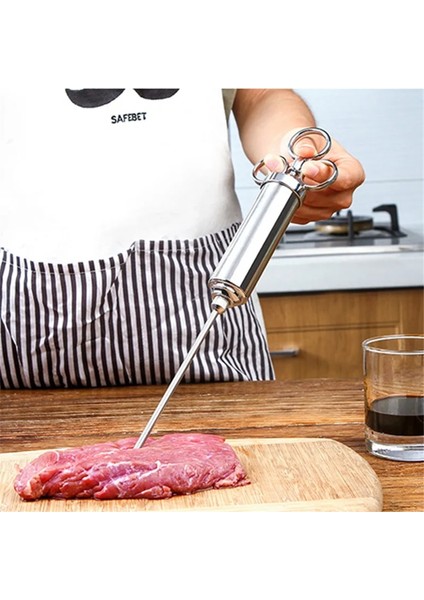 1 Adet Paslanmaz Çelik Hindi Eti Baharat Enjektörleri 3 Iğneli Barbekü Piliç Sos Turşusu Şırınga Mutfak Pişirme Aksesuarları (Yurt Dışından) fiyatları