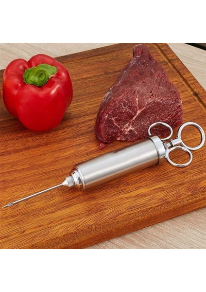 1 Adet Paslanmaz Çelik Hindi Eti Baharat Enjektörleri 3 Iğneli Barbekü Piliç Sos Turşusu Şırınga Mutfak Pişirme Aksesuarları (Yurt Dışından) fırsatları