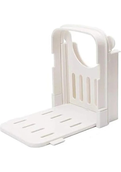 Beyaz Tost Dilimleme Aracı Katlanabilir Ekmek Dilimleyici Ayarlanabilir Ekmek Kesme Kılavuzu Araçları Bakeware Kesici Raf Ev Mutfak Aletleri (Yurt Dışından)