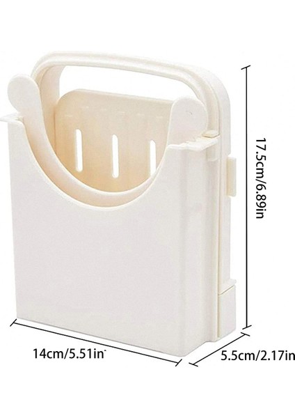 Beyaz Tost Dilimleme Aracı Katlanabilir Ekmek Dilimleyici Ayarlanabilir Ekmek Kesme Kılavuzu Araçları Bakeware Kesici Raf Ev Mutfak Aletleri (Yurt Dışından)