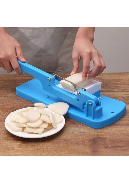 Mavi Çok Fonksiyonlu Dilimleyici Kaymaz Saplı Sebze Sığır Eti Ot Koyun Eti Rulo Kesici Et Dilimleme Cleaver Keskin Bıçak Sebze Kesici Kitch (Yurt Dışından) indirimleri