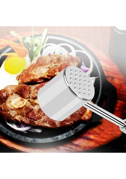 Açık Yeşil M Mutfak Et Aracı Paslanmaz Çelik Plastik Saplı Biftek Gevşek Et Çekiç Tenderizer Pounder (Yurt Dışından) indirimleri