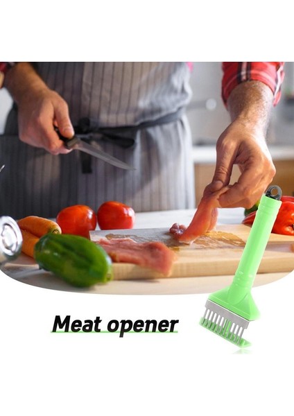 Yeşil Paslanmaz Çelik Et Yumuşatıcı Çok Fonksiyonlu Pres Tipi Et Iğne Çekiç Delici Et Yumuşatıcı Tenderizer Mutfak Aletleri (Yurt Dışından) indirimleri