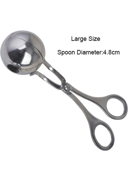 L Paslanmaz Çelik Köfte Klipsi Balık Topu Pirinç Topu Yapma Kalıp Sıkma Köfte Artefakt Mutfak Gadget (Yurt Dışından) modelleri