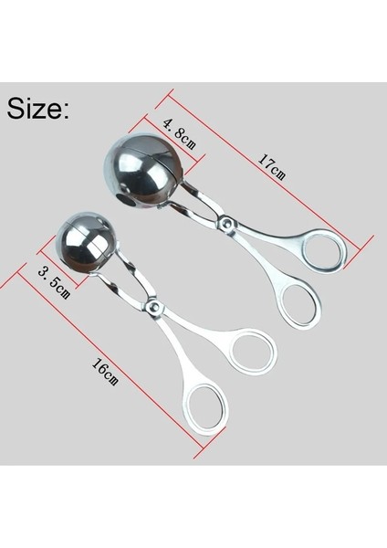 L Paslanmaz Çelik Köfte Klipsi Balık Topu Pirinç Topu Yapma Kalıp Sıkma Köfte Artefakt Mutfak Gadget (Yurt Dışından) indirimleri