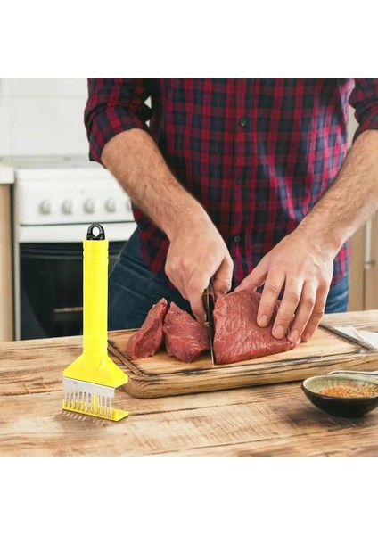 Beyaz Paslanmaz Çelik Et Yumuşatıcı Çok Fonksiyonlu Pres Tipi Et Iğne Çekiç Delici Et Yumuşatıcı Tenderizer Mutfak Aletleri (Yurt Dışından) fırsatları