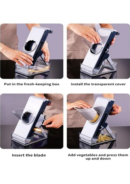 Stil 3 Çok Fonksiyonlu Manuel Dilimleyici, Sebze Doğrayıcı, Parçalayıcı, Meyve Dilimleyici, Manuel Mutfak Robotu, Mutfak Aletleri, Küçük Aletler (Yurt Dışından) indirimleri