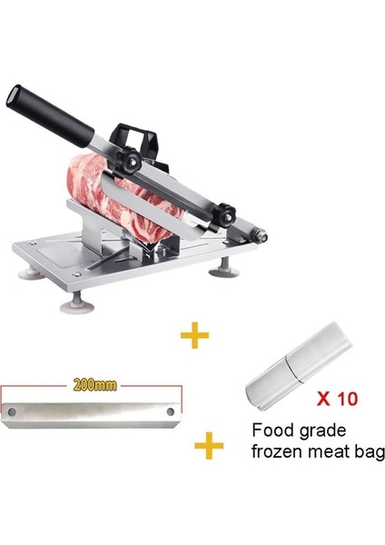 Paslanmaz Çelik Paslanmaz Çelik Masa Dilimleme Dondurulmuş Et Kesme Makinesi Sığır Otu Koyun Eti Rulo Kesici Et Dilimleme Sebze Kesici Mutfak Aletleri (Yurt Dışından)