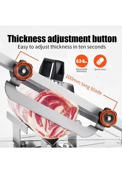 Paslanmaz Çelik Paslanmaz Çelik Masa Dilimleme Dondurulmuş Et Kesme Makinesi Sığır Otu Koyun Eti Rulo Kesici Et Dilimleme Sebze Kesici Mutfak Aletleri (Yurt Dışından) indirimleri