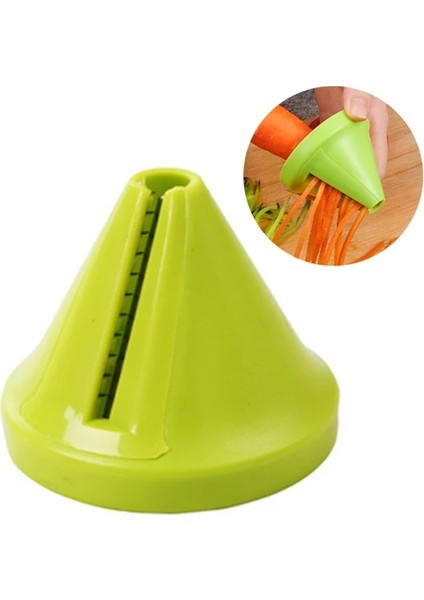 Green-1pc Sebze Meyve Spiral Parçalayıcı Soyucu Aracı Çok Fonksiyonlu Manuel Patates Havuç Turp Dönen Rende Kesici Mutfak Aksesuarları (Yurt Dışından)